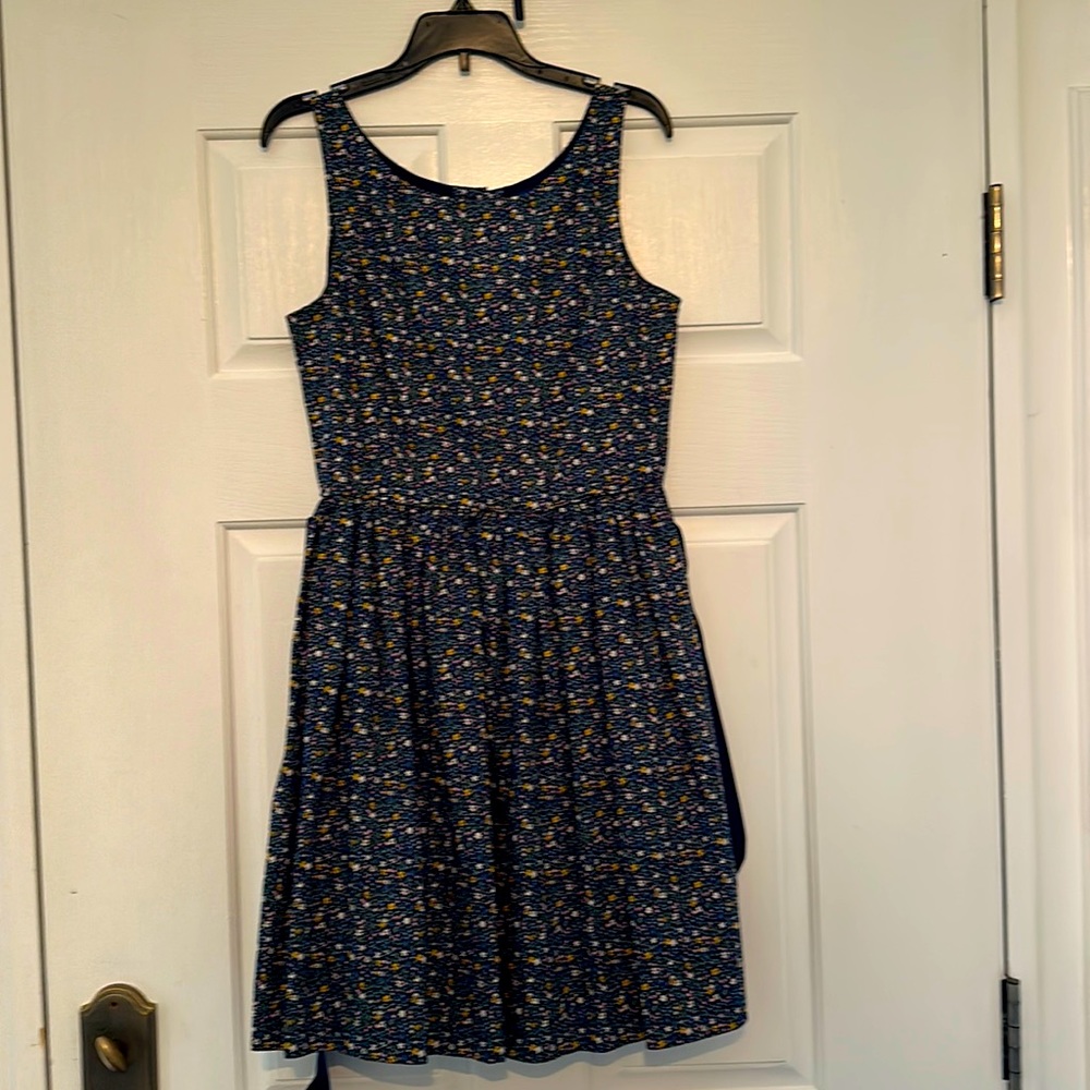 Ralph Lauren Girls Navy Floral dress 16. Worn once.